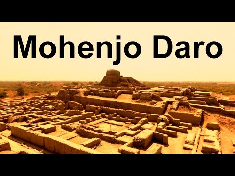 The ruins of the early city of Mohenjo-Daro in Pakistan