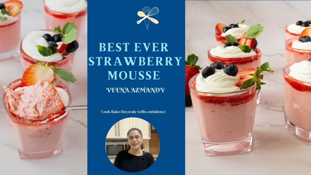 BEST EVER Strawberry Mousse - You won't believe how easy this is