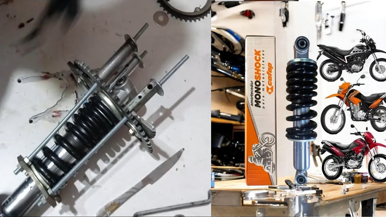 Como instalar calço mola amortecedor Cofap para Honda Bros todos modelos.