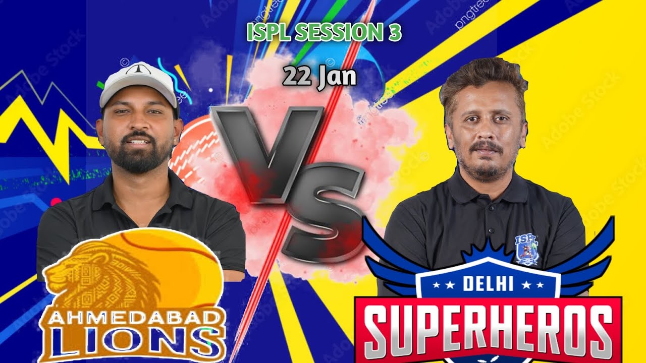 Ahmedabad Lion vs Delhi SuperHerose Match| 22 Jan 