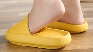 Waterproof wear-resistant non-slip home hollow thick bottom soft slippers screenshot 2