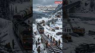 How Do You Build Railways in Extreme Frozen Terrain? 🇷🇺 #shorts