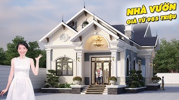 QUÁ NÉT với nhà vườn cấp 4 Mái Thái đẹp mà RẺ do Maxhome thiết kế thi công trọn gói | MH03029