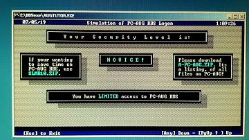 Time machine - Bulletin Board System -  back in the dial up days.