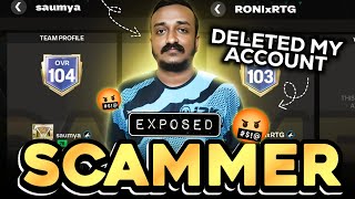 THIS @Saumya H2H IS A SCAMMER!!! HE DELETED MY FC MOBILE ACCOUNT || HE IS EXPOSED