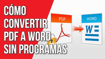 Como Convertir un Archivo PDF a Word Sin Programas