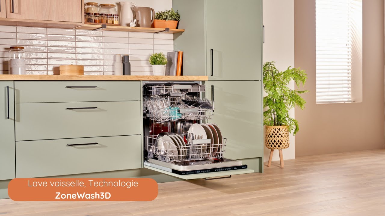 Hotpoint lave-vaisselle encastrable ZoneWash3D