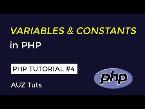 Variables & Constants in PHP | Beginner PHP Tutorial #4