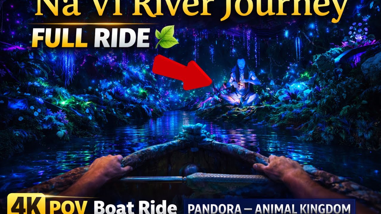 Na’vi River Journey FULL RIDE 🌿 | 4K POV Boat Ride en Pandora – Animal