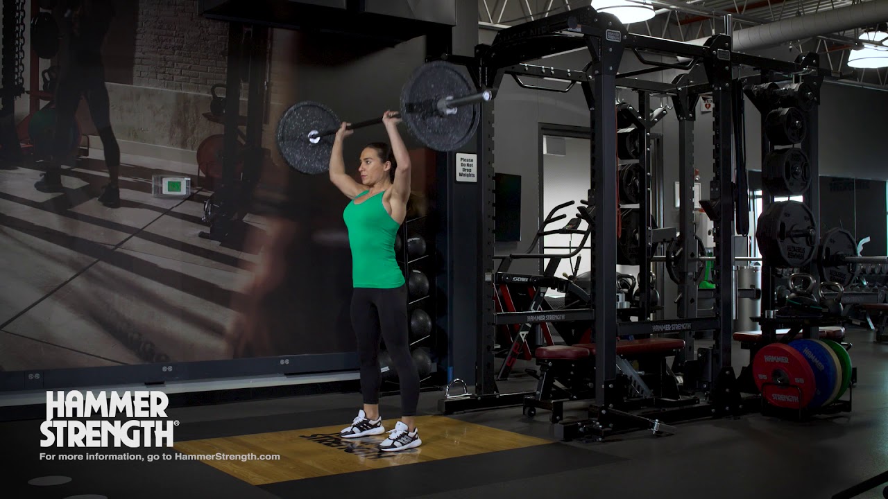 Olympic Bar Clean and Press YouTube