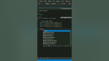 Swapping Two Numbers With Using Third Variable in C# | AGTAMILTECH