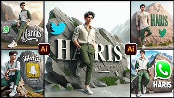 How to create 3D AI Social media boy Images | Viral photo editing 2024 | bing image creator tutorial