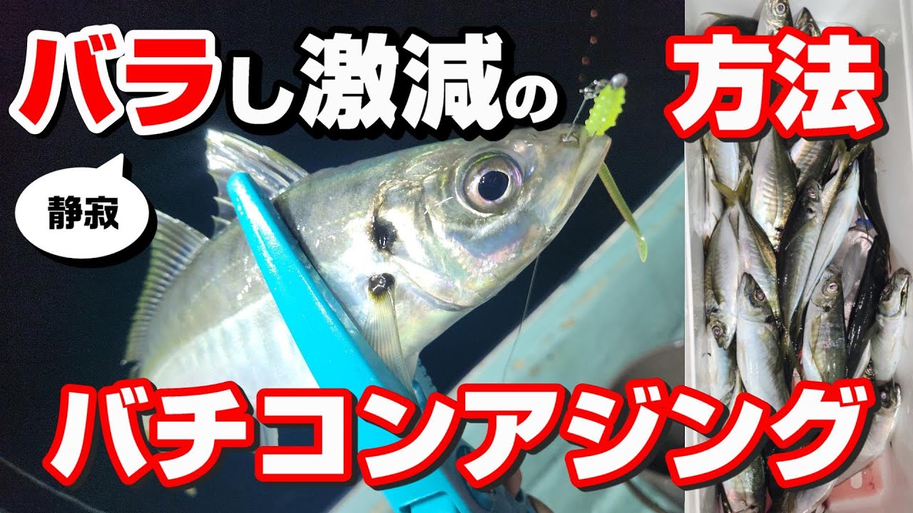 バチコンアジング爆釣の秘訣『バラさない釣り方』　新パターンの誘い方とアクションを組み合わせて