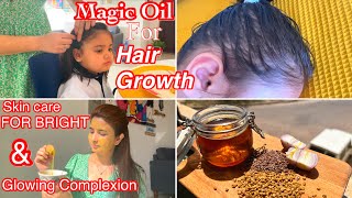 Live Proof🍃1 Magic Hair Growth oil For Kids & Adults | Face Botox Mask For Glowing Skin | lunch box