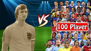 Johan Cruyff VS 200 Player Football (Ronaldo-Messi-Mbappe -Maradona-Neymar-Haland-Benzema-Vini-Pele)