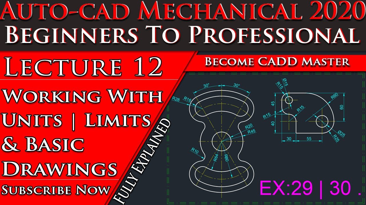 Mechanical Tutorial AutoCAD Mechanical Tutorial For Beginner | AutoCAD Tutorial for ...