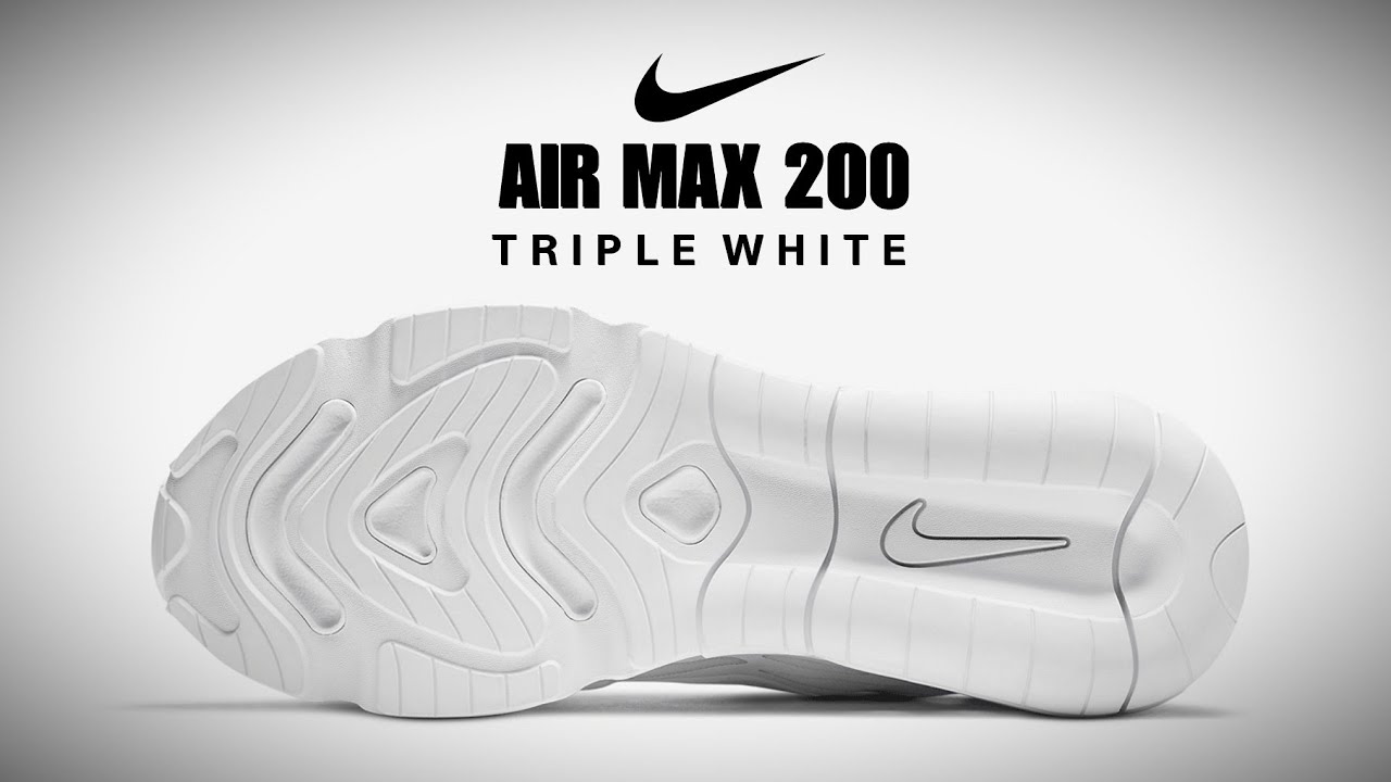 air max 200 triple white