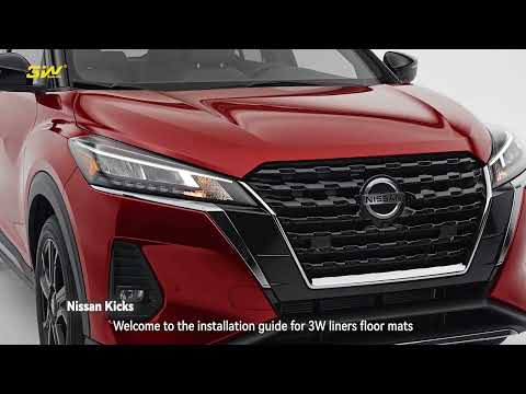 3W Custom Thorex™ Floor Mats/ Trunk Mat Nissan Kicks 2025 2026 (Not Fit Play Version) All-Weather Protection