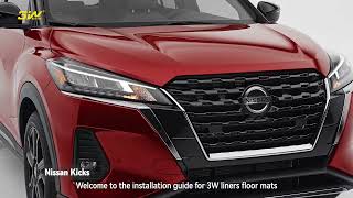 Nissan Kicks 3W Floor Mats Install | floor mats bundle deal front rear cargo