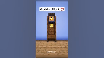 Cool Working Clock Build in Minecraft ⏰⚒️ #shorts