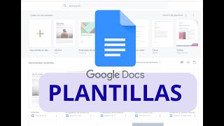 GOOGLE DOCS  PLANTILLAS