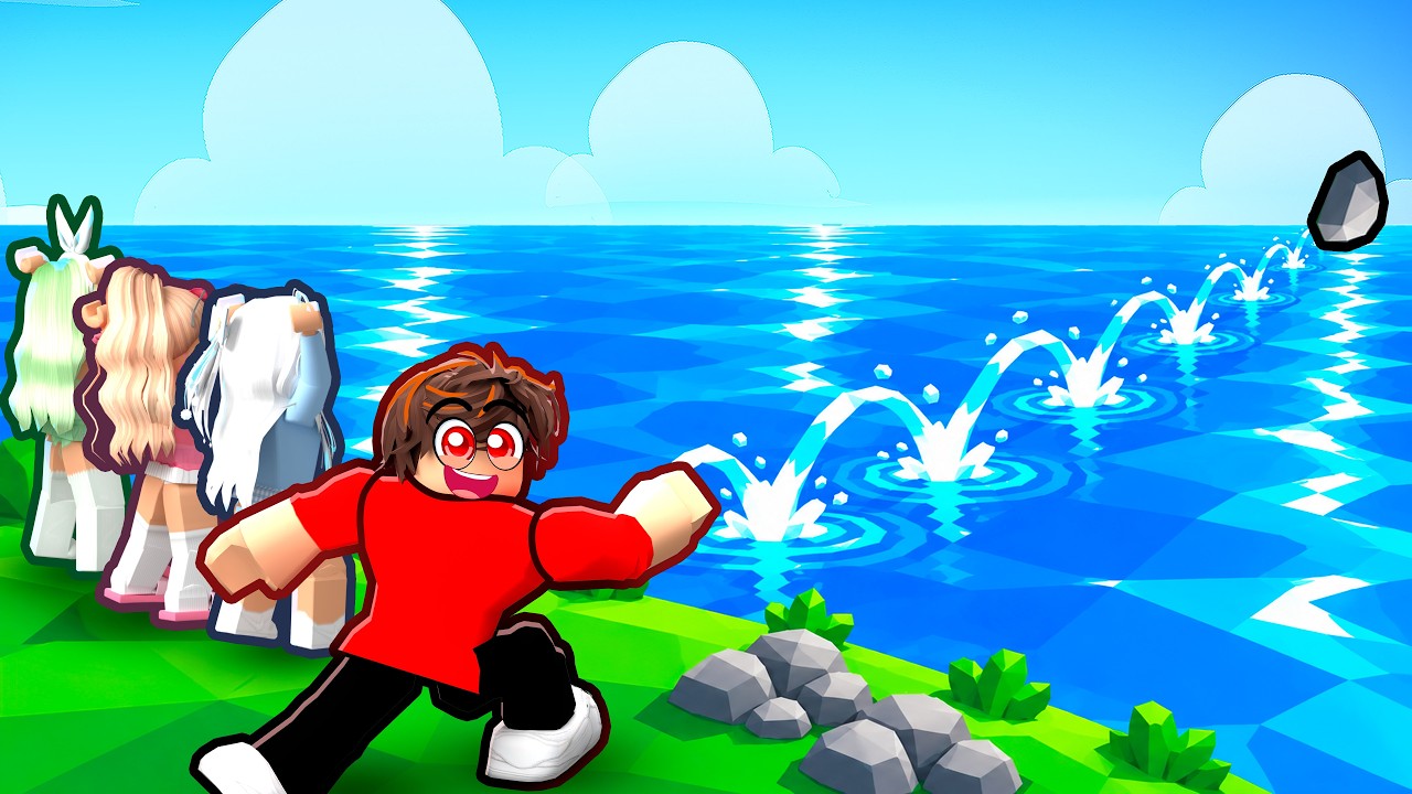 We SKIPPED ROCKS in Roblox...