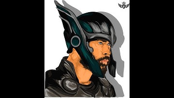 | Adobe Illustrator Art |Made with Mouse|Avengers (thor) |Chris hemsworth