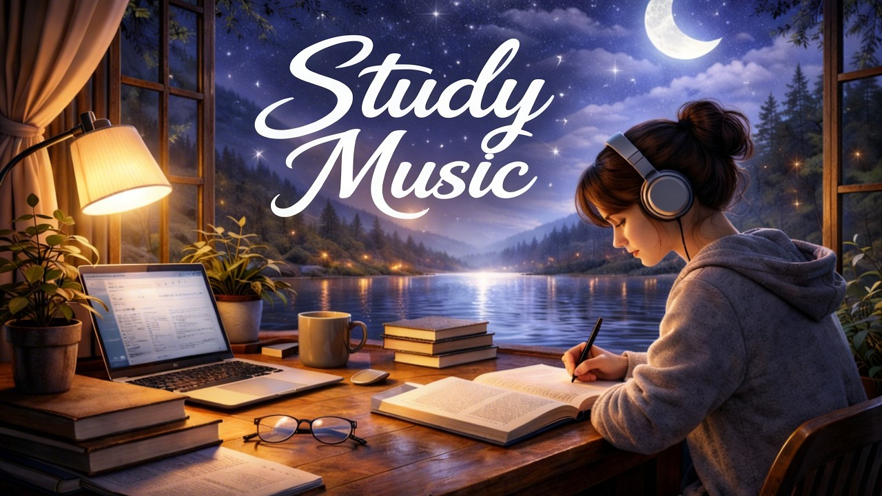 Relaxing Music For Studyng - Calm Piano & Ambient Sounds