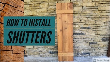 How To Install Shutters - Project DIY