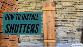 How To Install Shutters - Project DIY