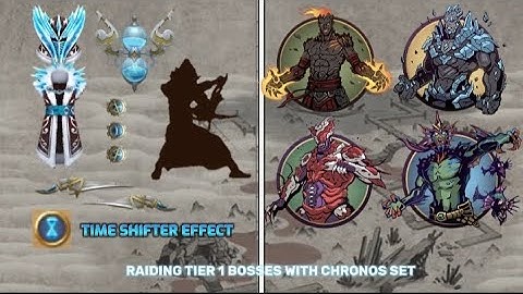 Shadow Fight 2 - Chronos Set (feat. Time Shifter) vs. Tier 1 Bosses