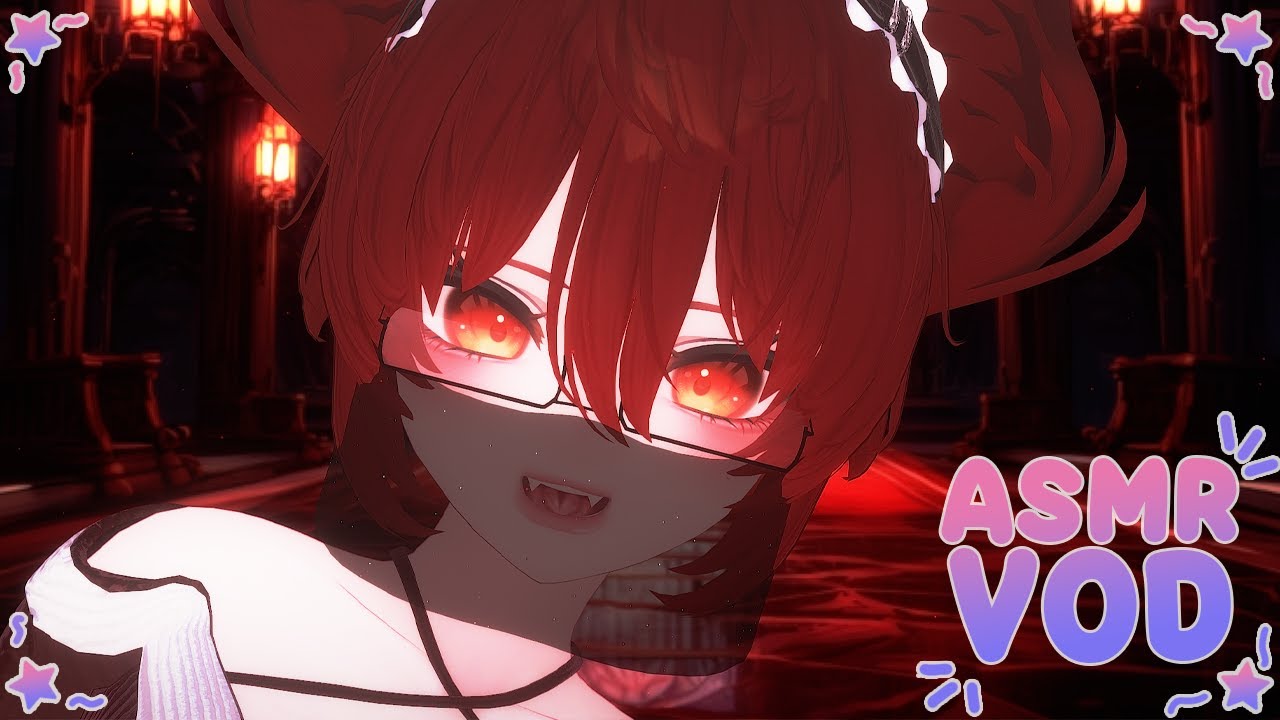 Vtuber ASMR Ear to ear whispers  Affirmations  Heartbeats |  3Dio ASMR triggers to fall asleep to 😴