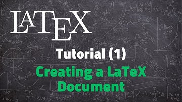 01 - Creating a LaTeX Document