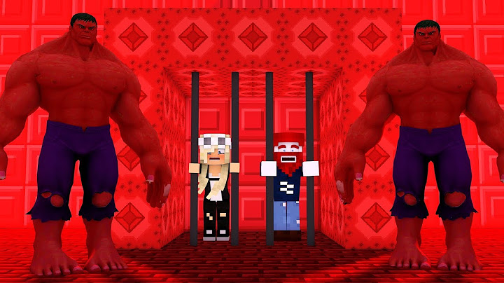 WIR BRECHEN AUS DEM ROTEN HULK GEFÄNGNIS AUS IN MINECRAFT!