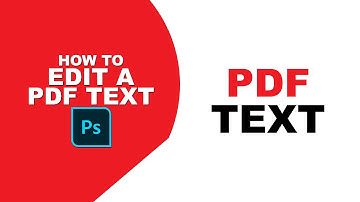 How to edit a pdf text in photoshop