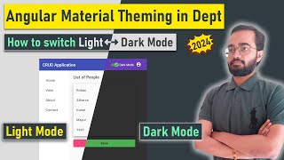 Dark Mode in Angular Material | Angular Material Theming in Depth | 2024 | Angular 17