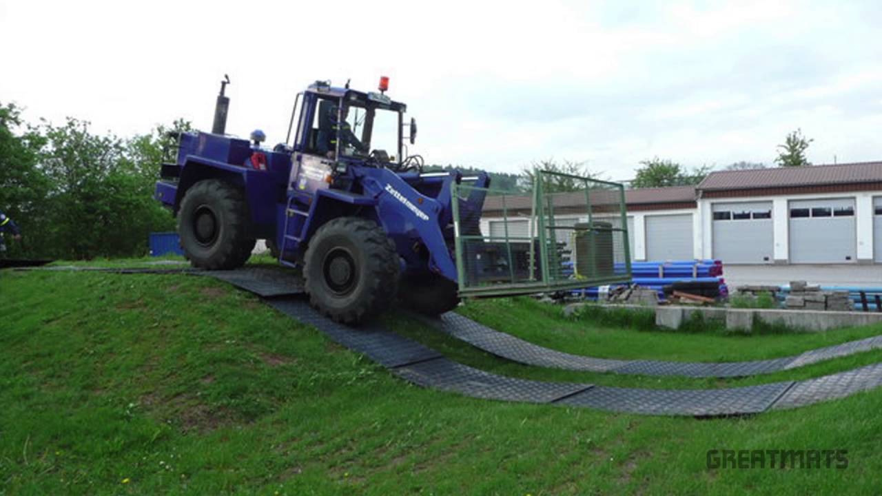 Ground Protection Mats - Temporary Road Mats - YouTube
