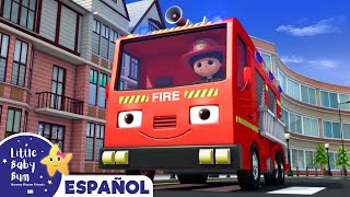 Las ruedas del camión de bomberos | Canciones Infantiles | Little Baby Bum en Español