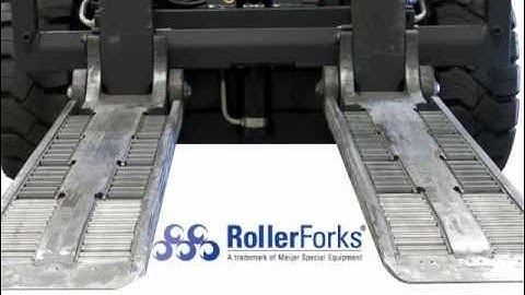 RollerForks for Pallet-less Handling