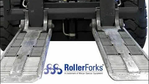 RollerForks for Pallet-less Handling