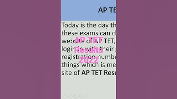 AP TET Results 2022