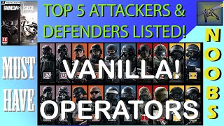 Top 10 Both Attackers & Defenders for New Comers in Rainbow Six Siege!? | R6 Siege Noob Guide | ROGS