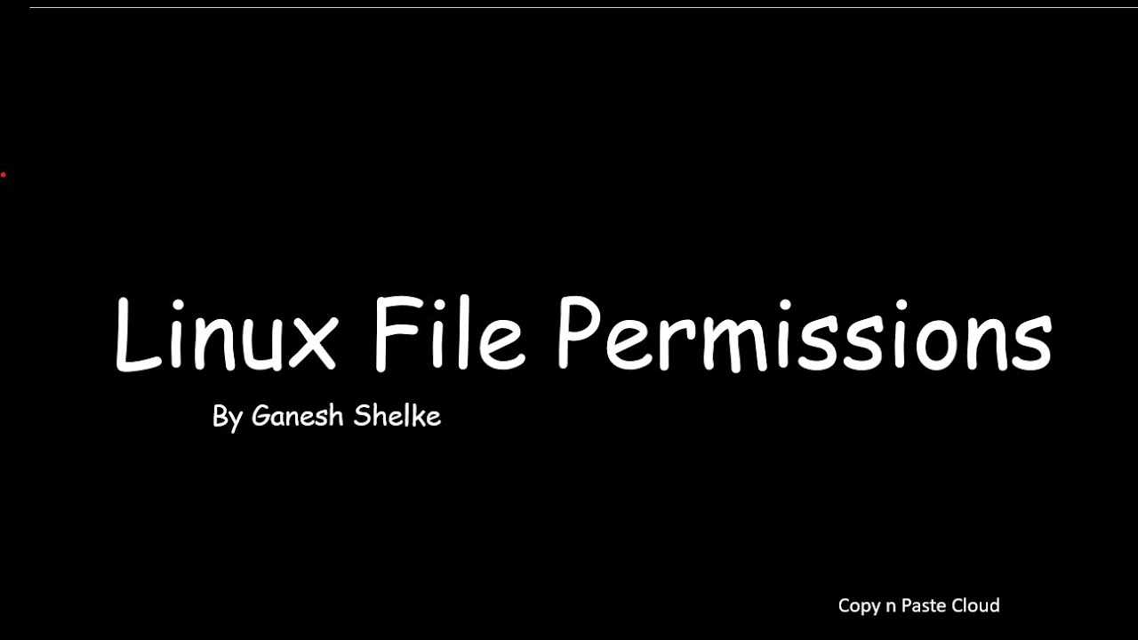 Linux File Permissions - YouTube