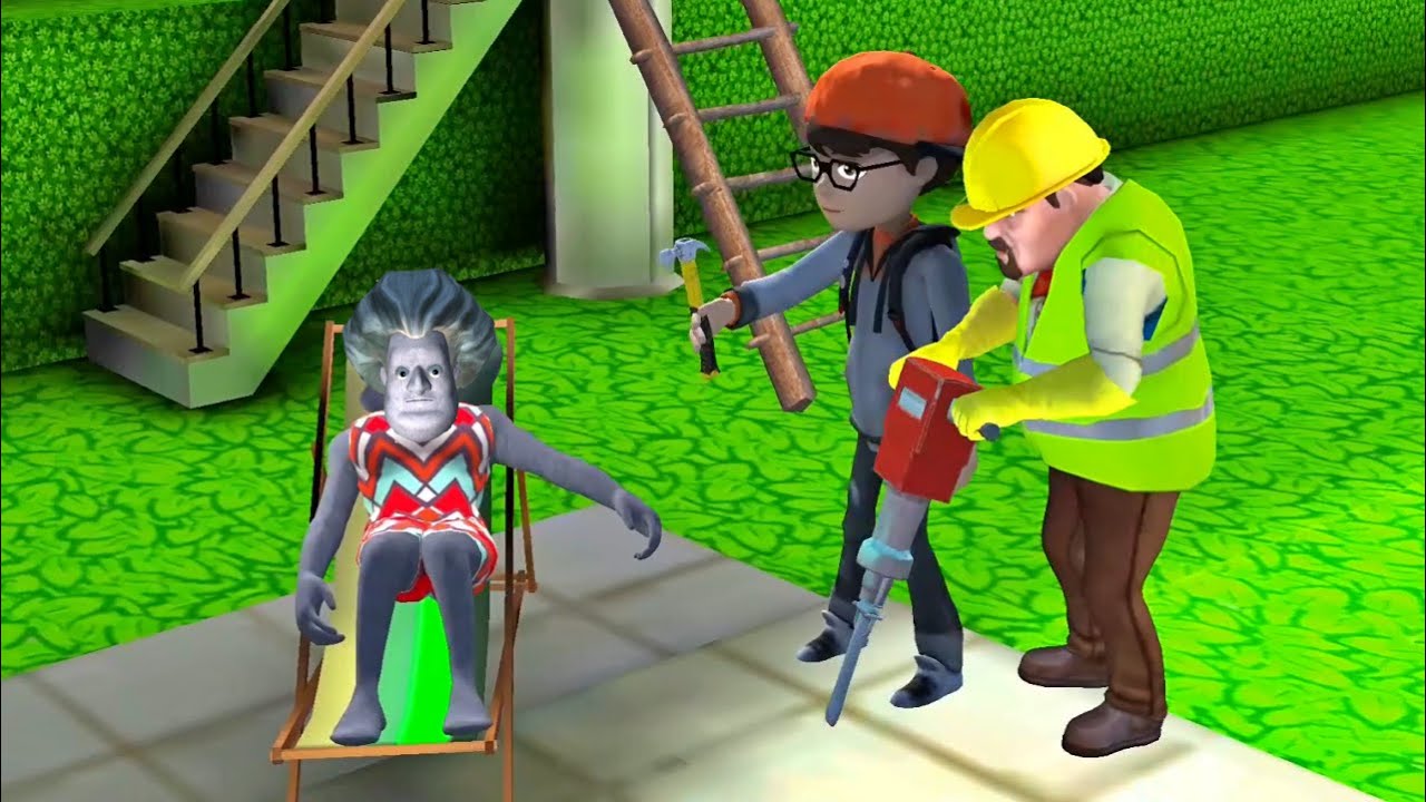 Scary Teacher 3D New Update New Levels A Concrete Plan (Android,iOS)