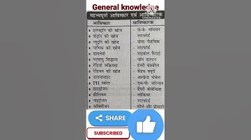 Important Inventions & Inventors || General Knowledge || Gk Questions #short #shortsvideo #shorts