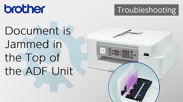 Document is Jammed in the Top of the ADF Unit[Brother Global Support]