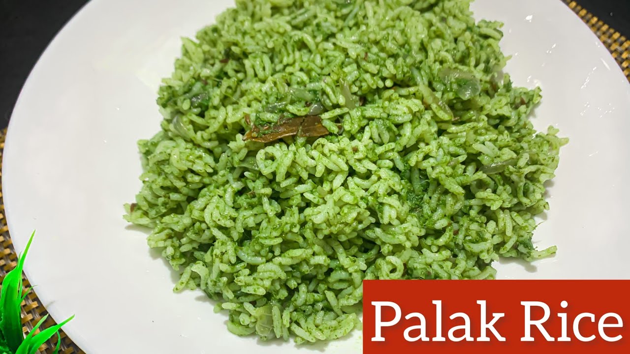 Keerai Rice Palak Keerai Rice | Indian Spinach Rice | Healthy Rice recipe with ...