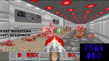 DOOM Zone400 Map08 UV-Fast in 3m41s (Fast Monsters)