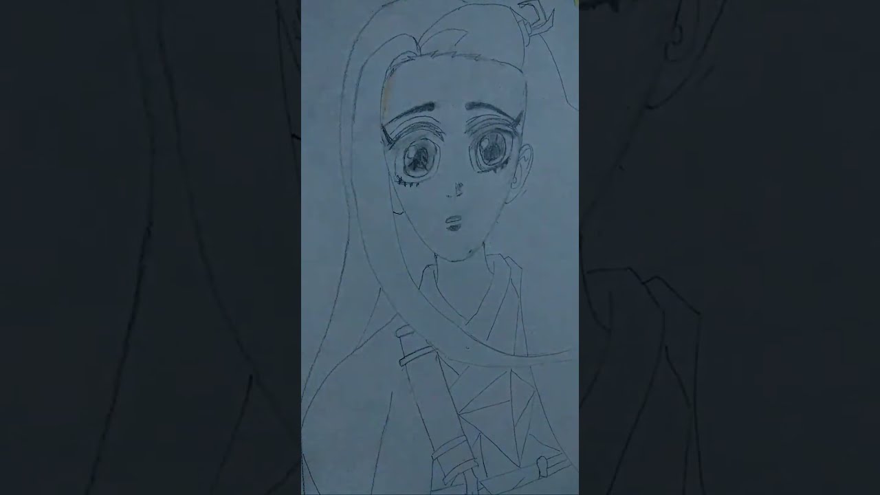 Anime girl  drawing @IMDsketchart