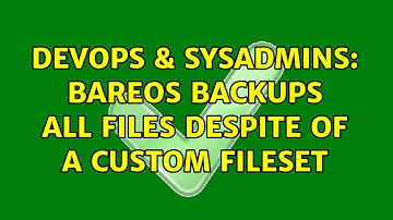 DevOps & SysAdmins: Bareos Backups all files despite of a custom FileSet